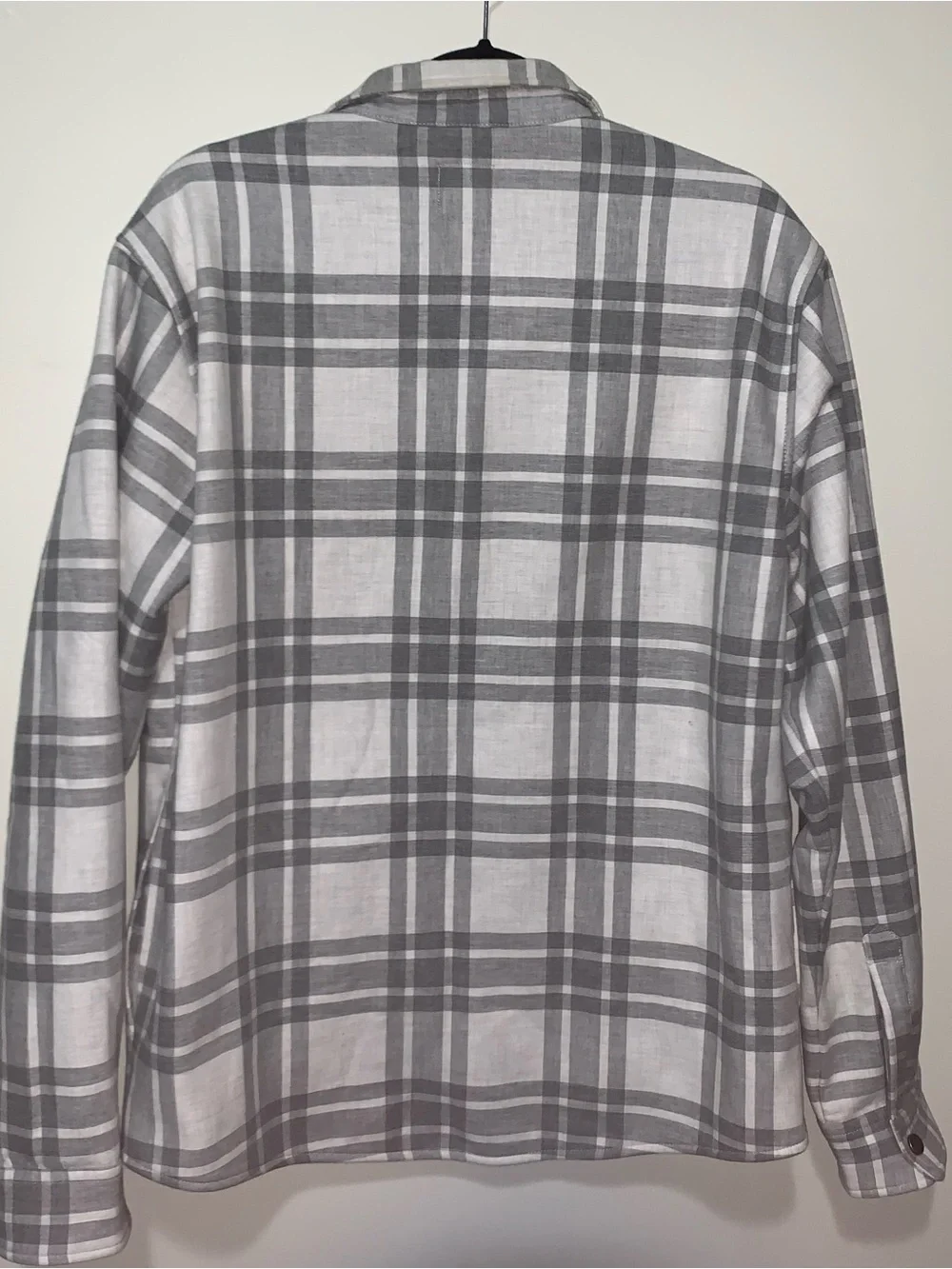 Vuori White and Gray Ranger Plaid Button-Down XL